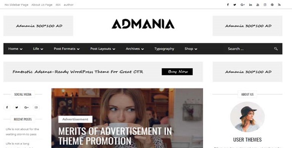Admania theme Megadon.xyz free download premium wordpress themes and plugins blogger templates php script